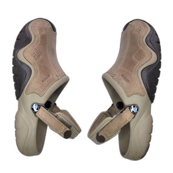 Crocs Brown Yukon Vista Slide In Clogs size 10 Men's - Picture 4 of 9